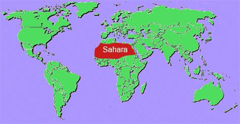 Sahara Desert Location On World Map