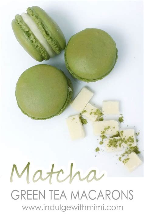 Matcha Green Tea Macarons Recipe Green Tea Macarons Matcha Cookies