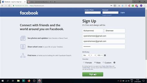 How To Create Facebook Account Desktop Version Of Facebook