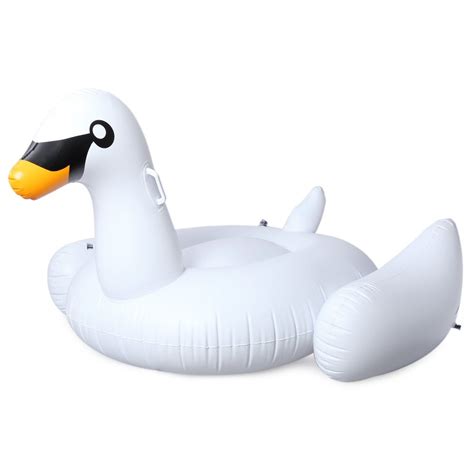 Dhl Free Shipping 150cm Long 30mm Thick Giant Swan Inflatable Ride On