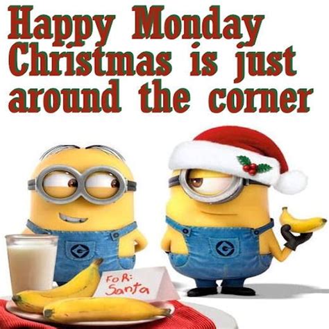 Happy Monday Christmas Minions Chriristmas Countdown Good Morning