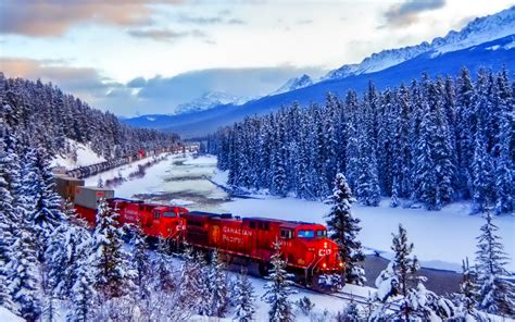 4k Winter Train Wallpapers High Quality Download Free