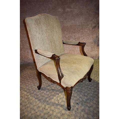Vintage Carved French Style Bergere Chair Chairish