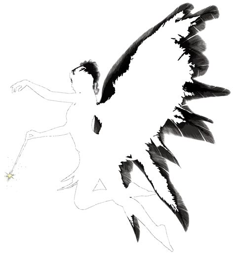 Angel Feathers Female Magic Wand Free Svg Vector Cut File