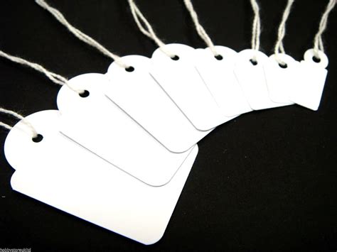 White Strung Tags String Tags Labels White Price Labels Tie On Tags