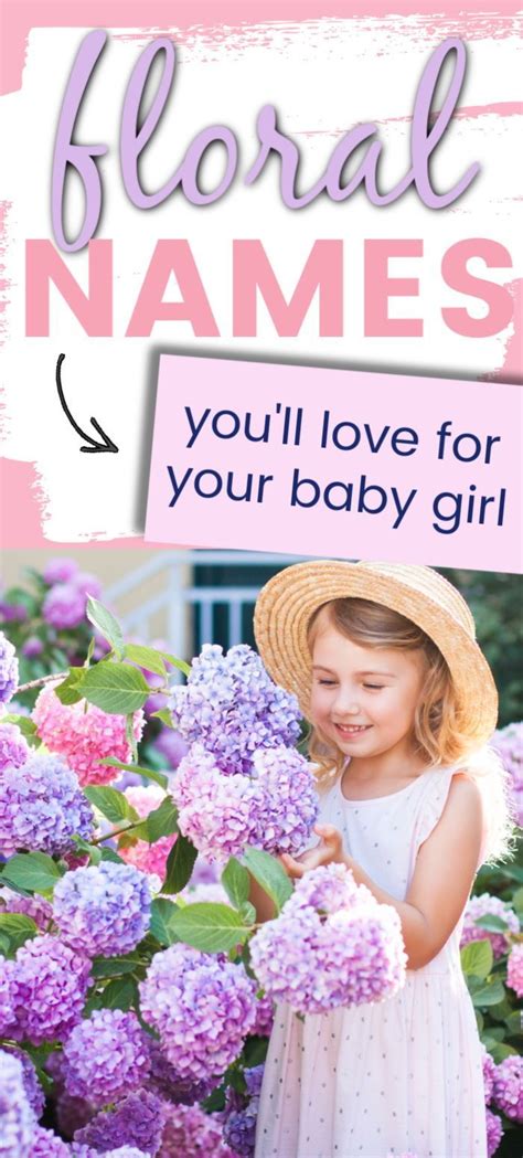 Floral Baby Girl Names Baby Names Flowers Flower Names For Girls
