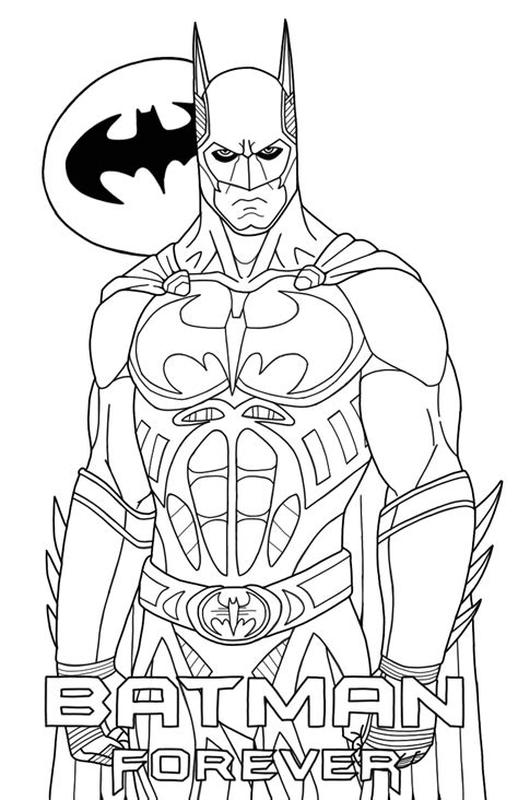 Superheroes and comic characters have been popular as coloring page subjects since the very. Batman Forever Sonar Suit | Superhero Coloring Pages