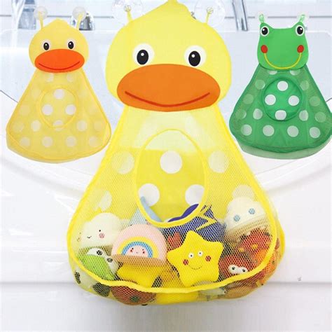 新作グッ Bath Toy Organizer Bathtub Mesh Net Baby Storage Suction Cups Bag