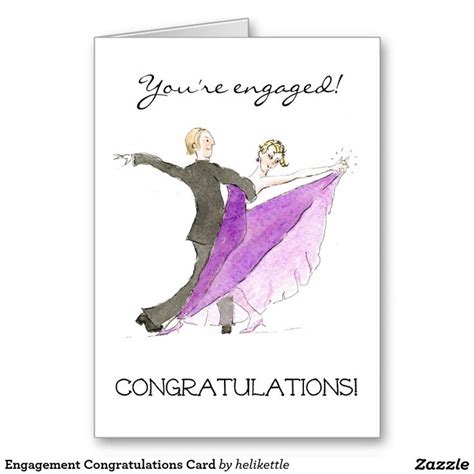 Engagement Congratulations Card Zazzle Congratulations Card Engagement Congratulations