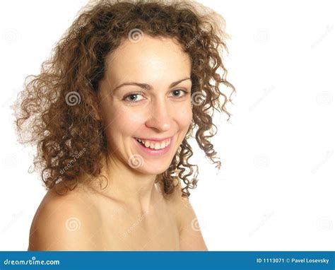 Face Smile Naked Girl Stock Image Image