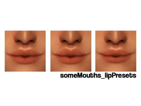 Vibrantpixels Somemouths Lip Presets The Sims 4 Download