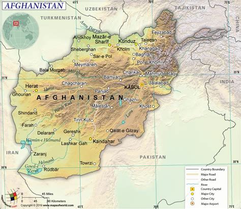 Map Of Islamic Republic Of Afghanistan World Geography Map World Map