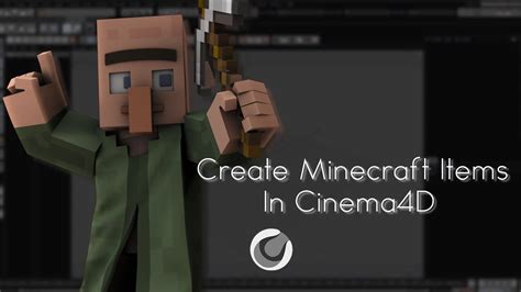 How To Create A Minecraft Item In Cinema4d Ita Youtube