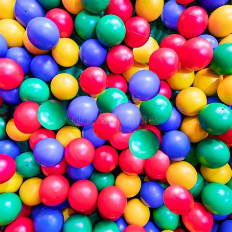 Colored Plastic Balls In The Kids Pool Playroom Stock Image Image Of