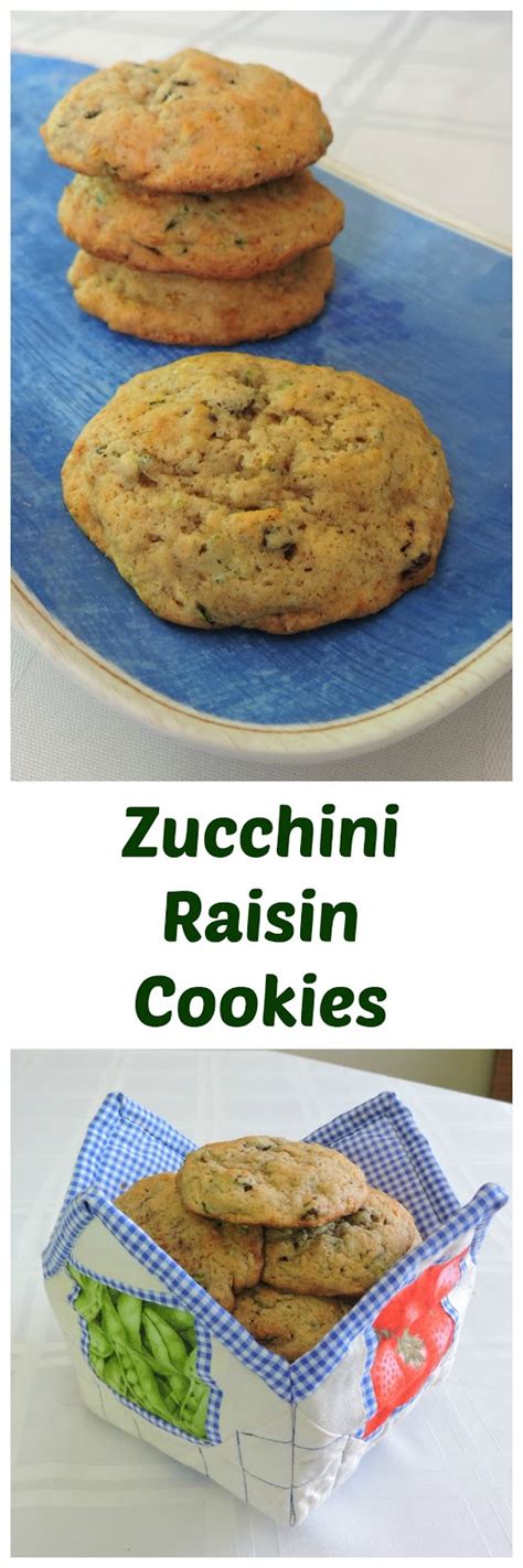 Zucchini Raisin Cookies
