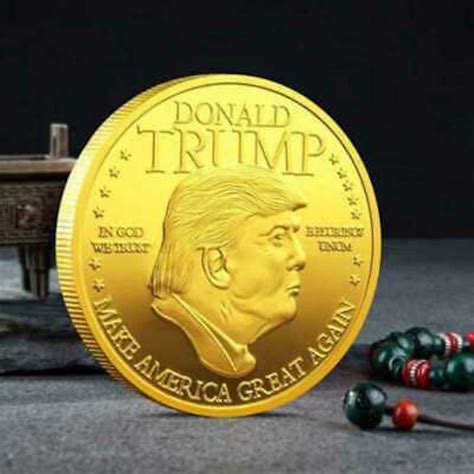 Donald Trump President Official Gold Dollar Commemorative Coin Etsy
