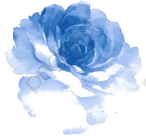 Blue Watercolor Flowers, Watercolor Clipart, Watercolor Flowers, Blue Flowers PNG Transparent ...
