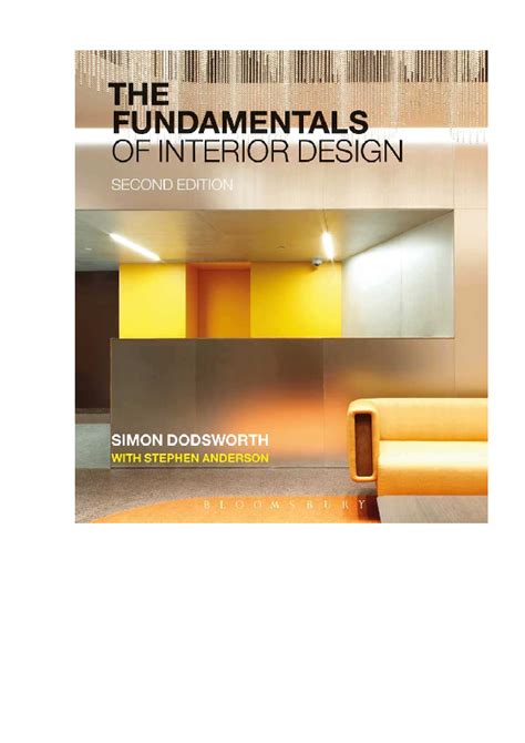 Pdf The Fundamentals Of Interior Design Trung Hoang
