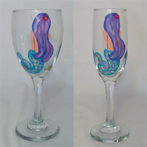 This Item Is Unavailable Etsy Mermaid Wine Glass Hand Painted Wine Glass Etsy Wine Glasses