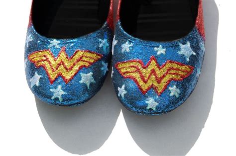 Women Shoes Wonder Woman Shoes Glitter Shoes