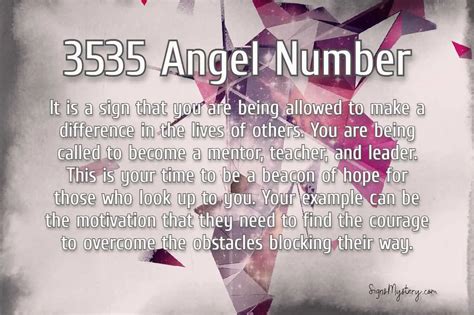 3535 Angel Number Meaning And Symbolism Signsmystery
