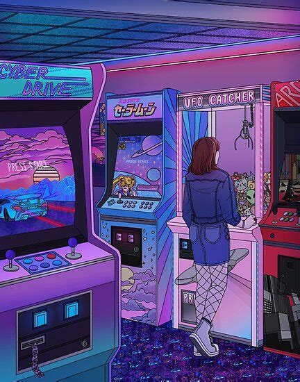 Arcade Poster By Kelsey Smith In 2021 Pixel Art Landscape