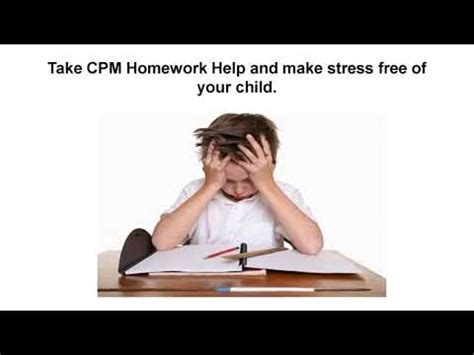 This blog is your personal homework helper, as it contains the best ideas, ways, tips and information for your subjects. CPM Homework Help By MyAssignmentHelp - YouTube