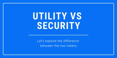 What is a Utility Token? What is a Security Token ...