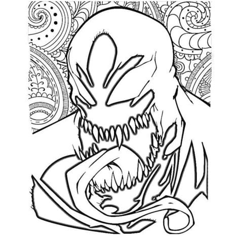 Agent Venom Coloring Pages To Print Coloring Pages