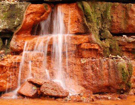 Dreamy Orange Waterfall A Photo On Flickriver