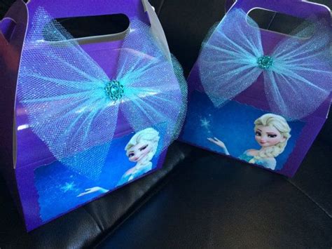 Disney Frozen Elsa Birthday Favor Box Favor Boxes Birthday Elsa Birthday Disney Frozen Elsa