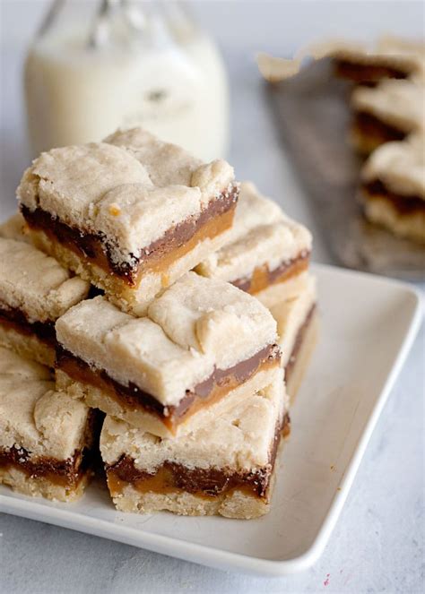 Chocolate Caramel Cookie Bars Note Delicious