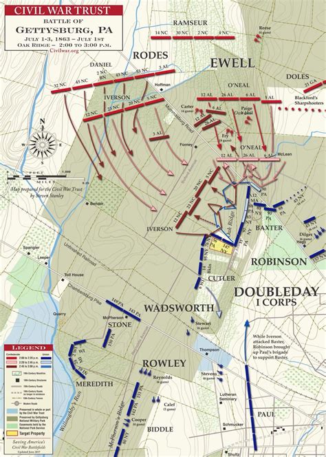 American Civil War Map 1863