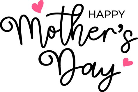 Text Lettering Happy Mothers Day Cut Out 12629005 Png