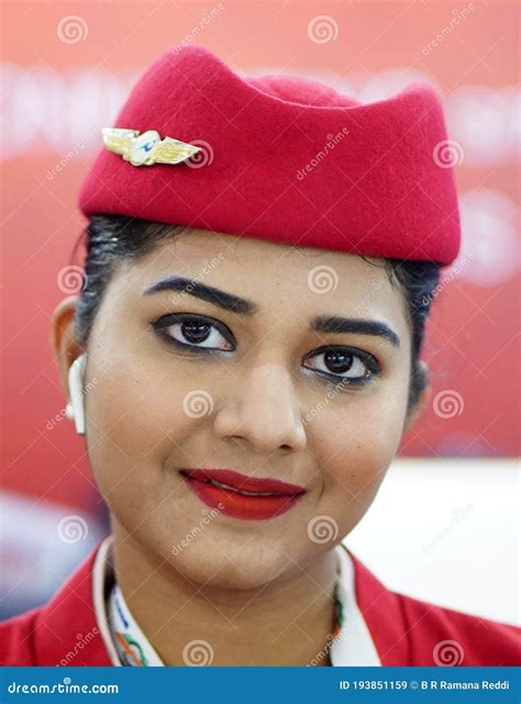 Portrait Of Indian Woman In Air Hostess Uniform Editorial Photo 193851159