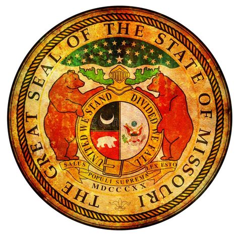 Missouri Coat Of Arms Stock Illustration Illustration Of United