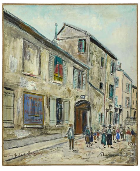Sold Price Maurice Utrillo 1883 1955 Ancien Atelier Dutrillo à
