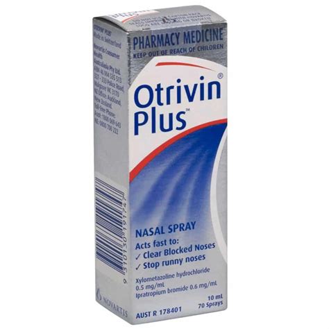 Otrivin Plus Nasal Spray 10ml Discount Chemist