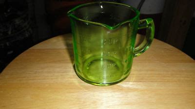Hazel Atlas Green Depression Glass Measuring Cup Antique Price Guide