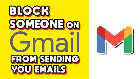 How To Block Someone On Gmail From Sending You Emails Quick And Easy Youtube