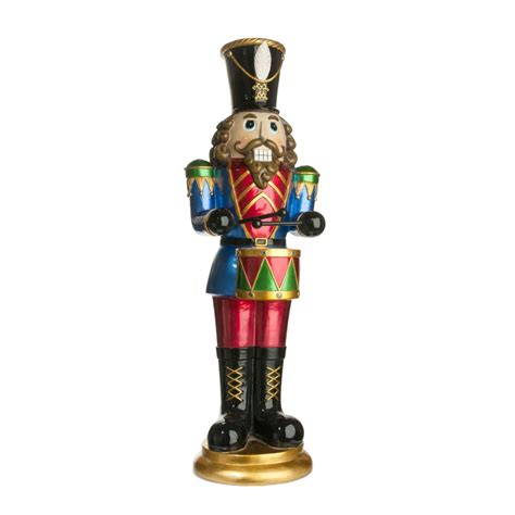 Gorgeous Large Nutcracker Soldier Playing Drums 86cm Tall