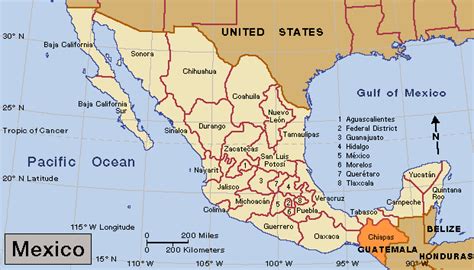 Chiapas Mexico Map