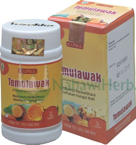 Temulawak 60kpsl Nabawi Herba Distributor Herbal Grosir Herbal
