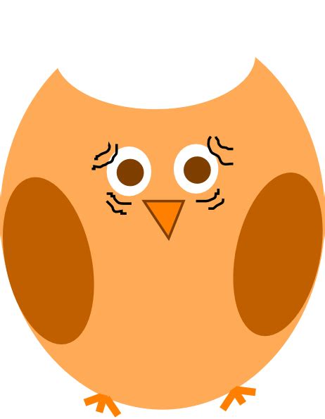 Worried Owl Brown Clip Art At Vector Clip Art Online