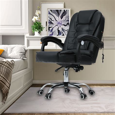 It comes with a remote that allows you to customize your experience; Ergonomic Office Chair Massage Reclining Computer Gaming ...