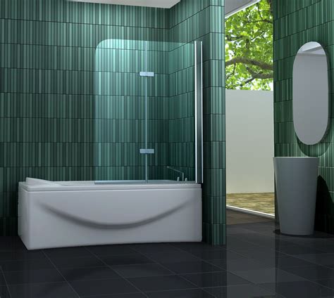 In 7 tagen wird die duschkabine auf maß in deutschland gefertigt. 120 x 140 Badewannen Faltwand 2 tlg. Duschwand ...