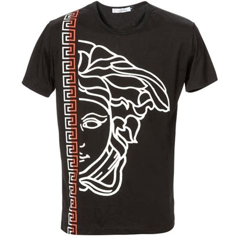 Versace Collection Mens White Graphic Short Sleeve Crewneck T Shirt