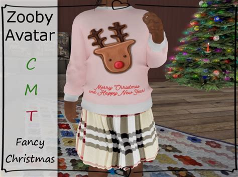 Second Life Marketplace Promo Fancy Christmas Zooby Avatar
