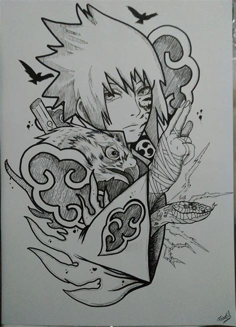 Sasuke Art Anime Tattoos Naruto Sketch Drawing Naruto Tattoo
