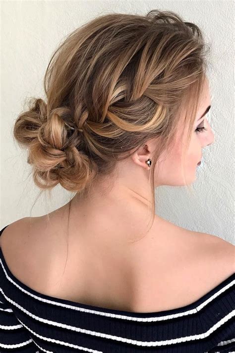 Beautiful Braided With Messy Updo Wedding Hairstyle Inspiration Messy